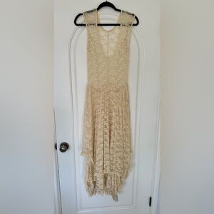 Boho Cream Lace Dress S/M